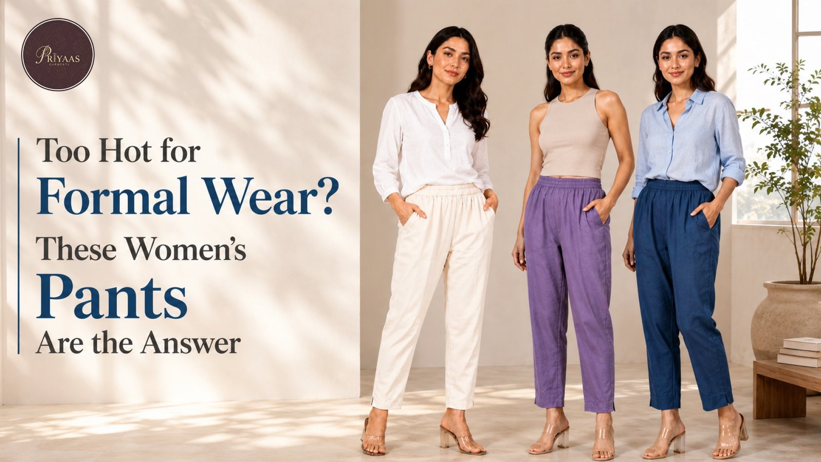 Too Hot for Formal Wear? These Women's Pants Are the Answer