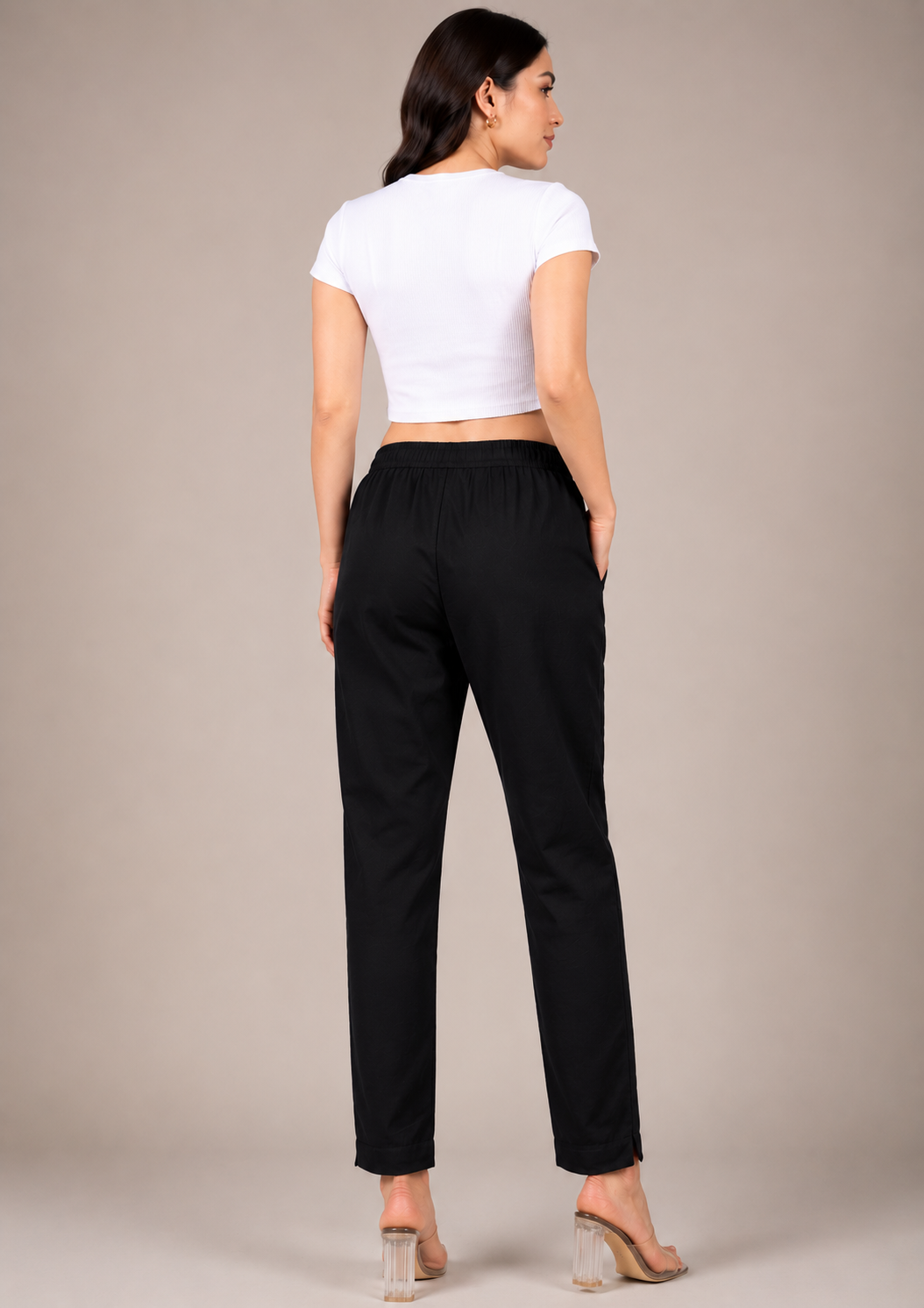 Black Straight Kurta Pant