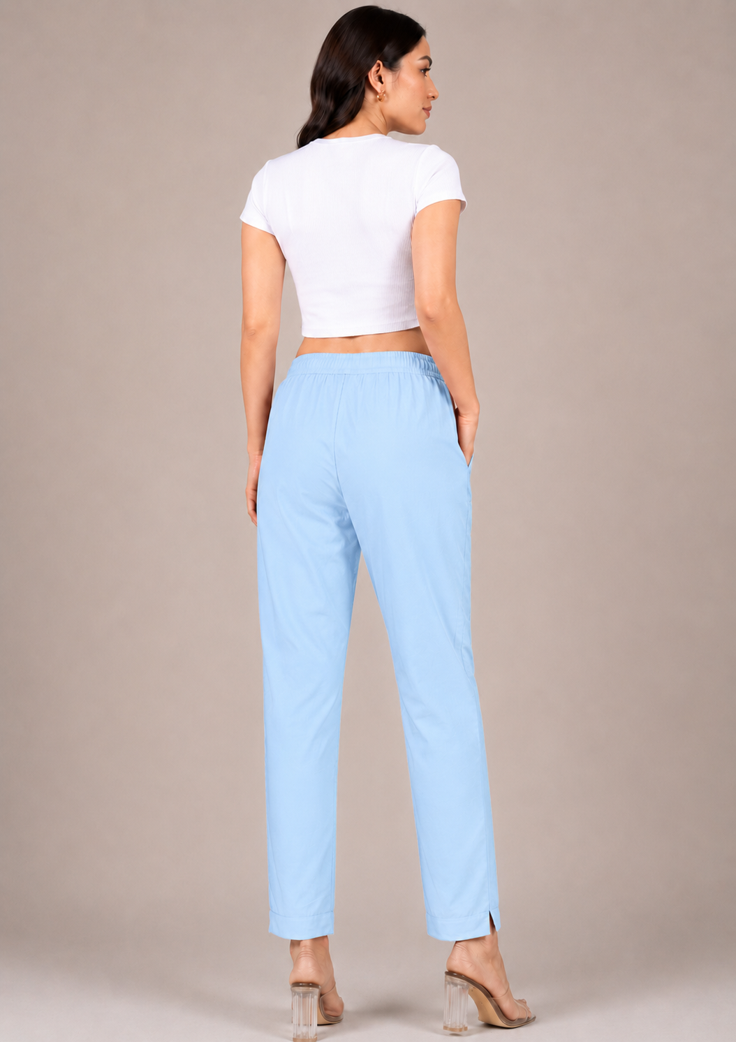 Ice Blue Straight Kurta Set