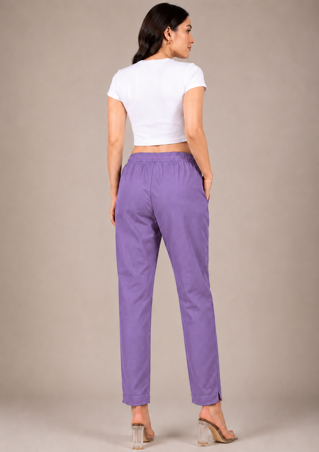 Lavender Straight Kurta Pant