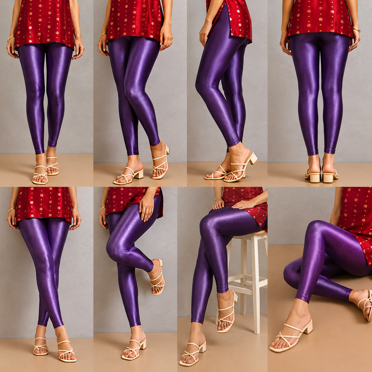 Women’s Purple Shimmer Leggings