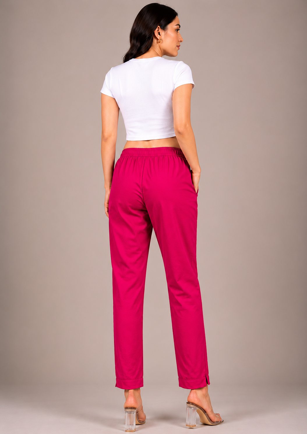 Rani Pink Straight Kurta Pant