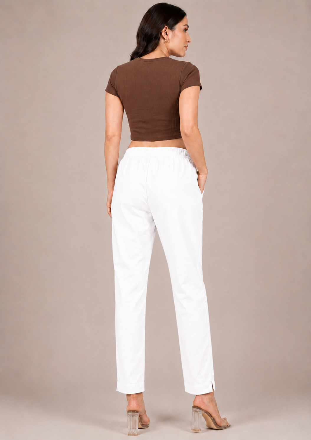 White Straight Kurta Pant