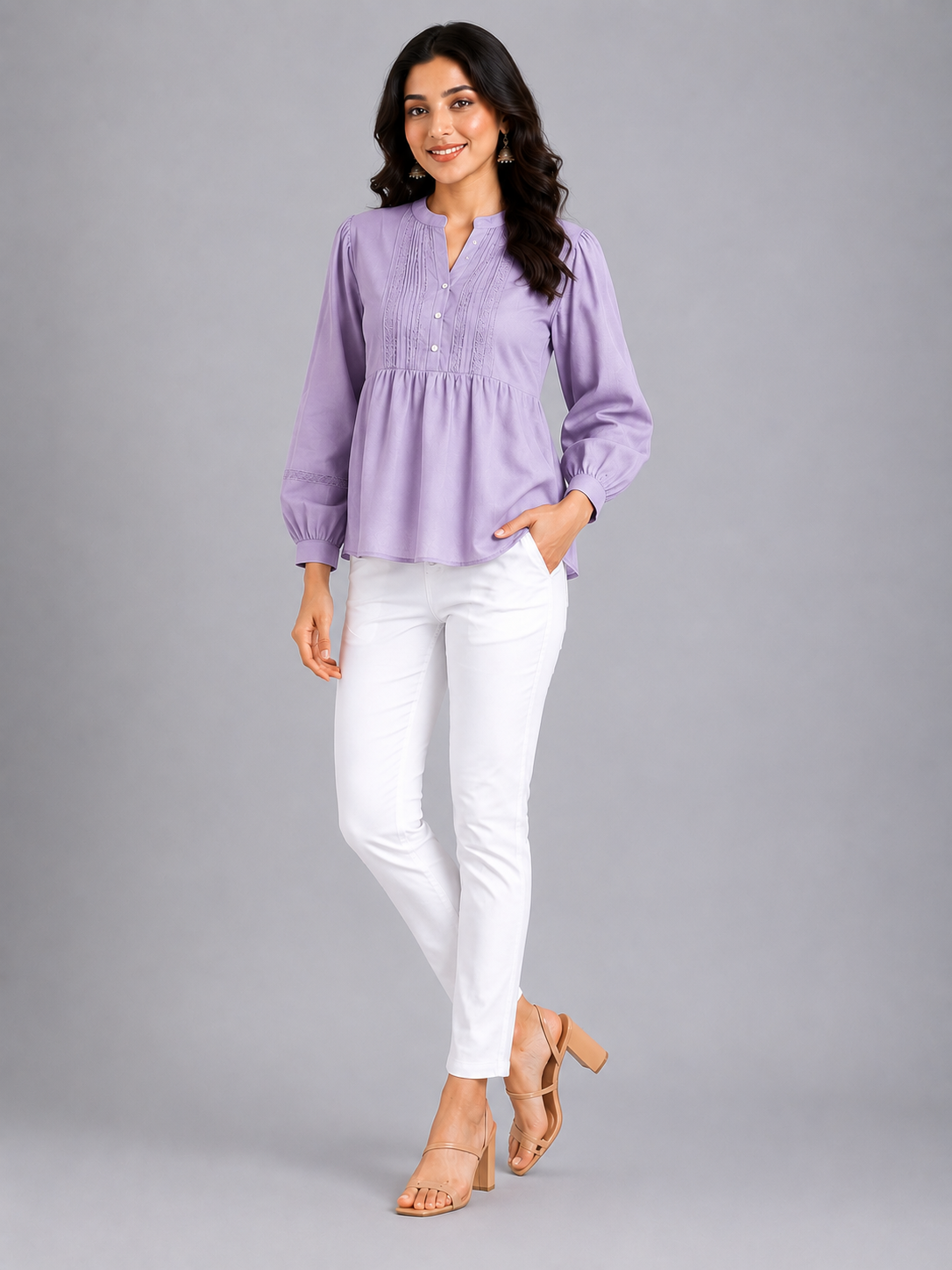 White Pure Cotton Pant