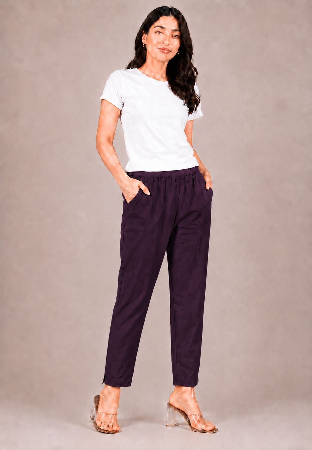 Wine Straight Kurta Pant
