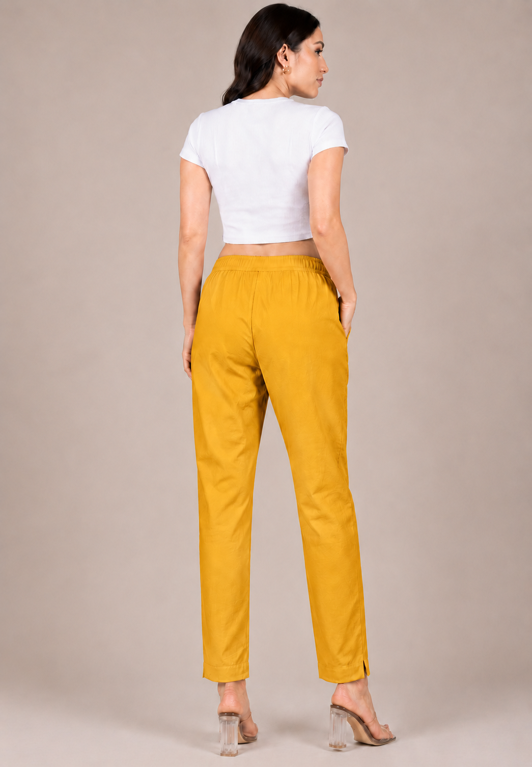 Yellow Straight Kurta Pant
