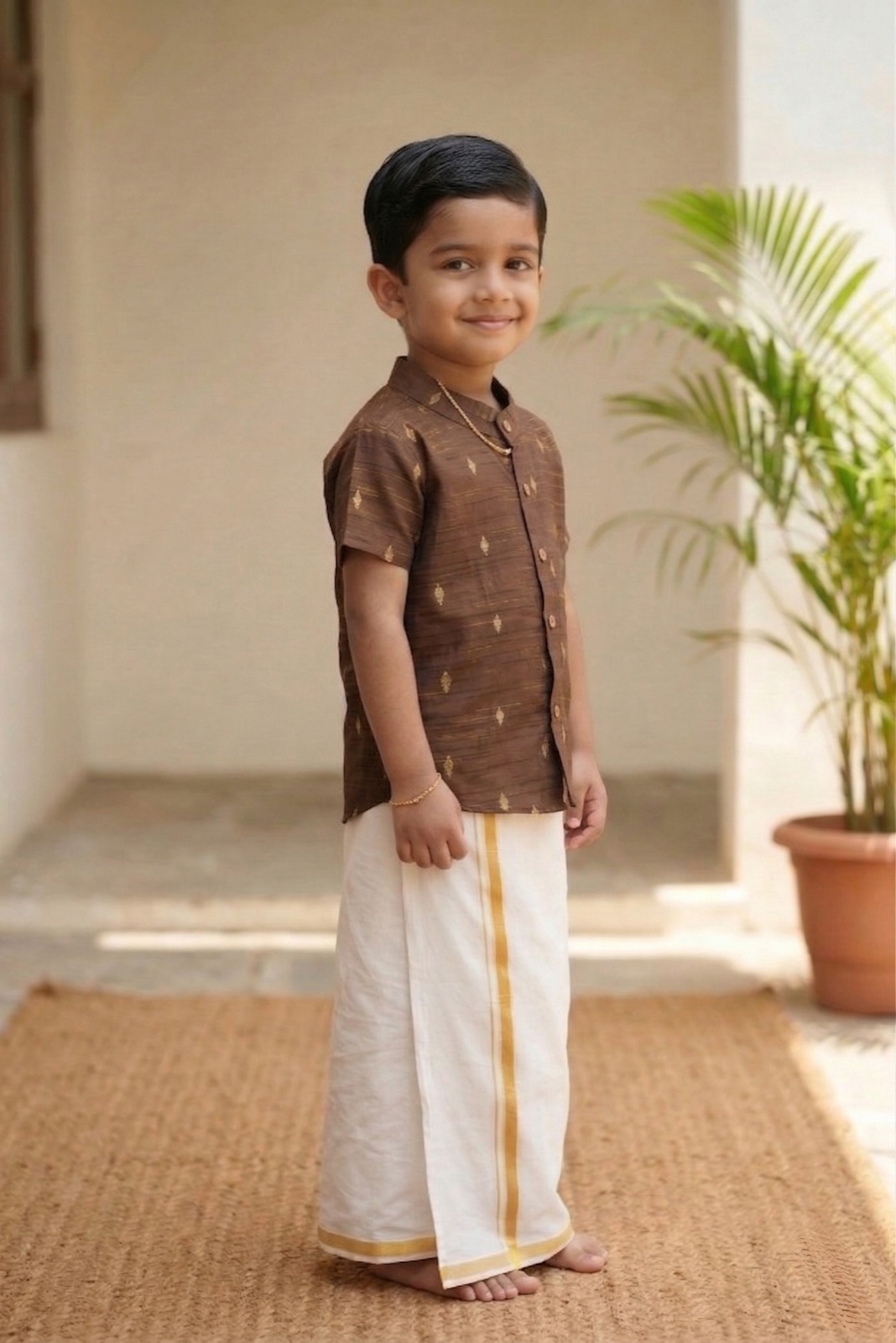 Coffee Brown shirt for Boy Baby
