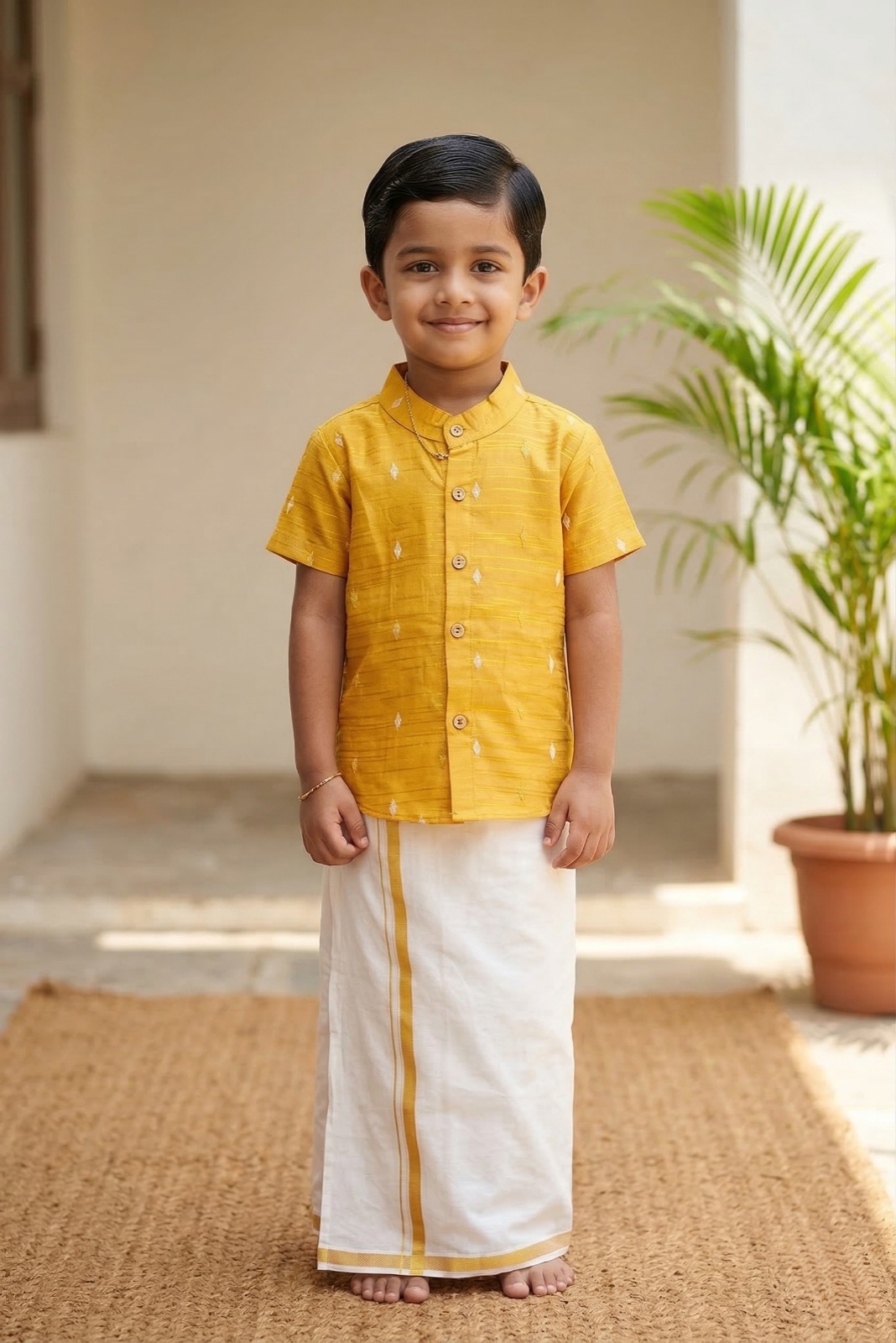 Mustard Yellow shirt for Boy Baby