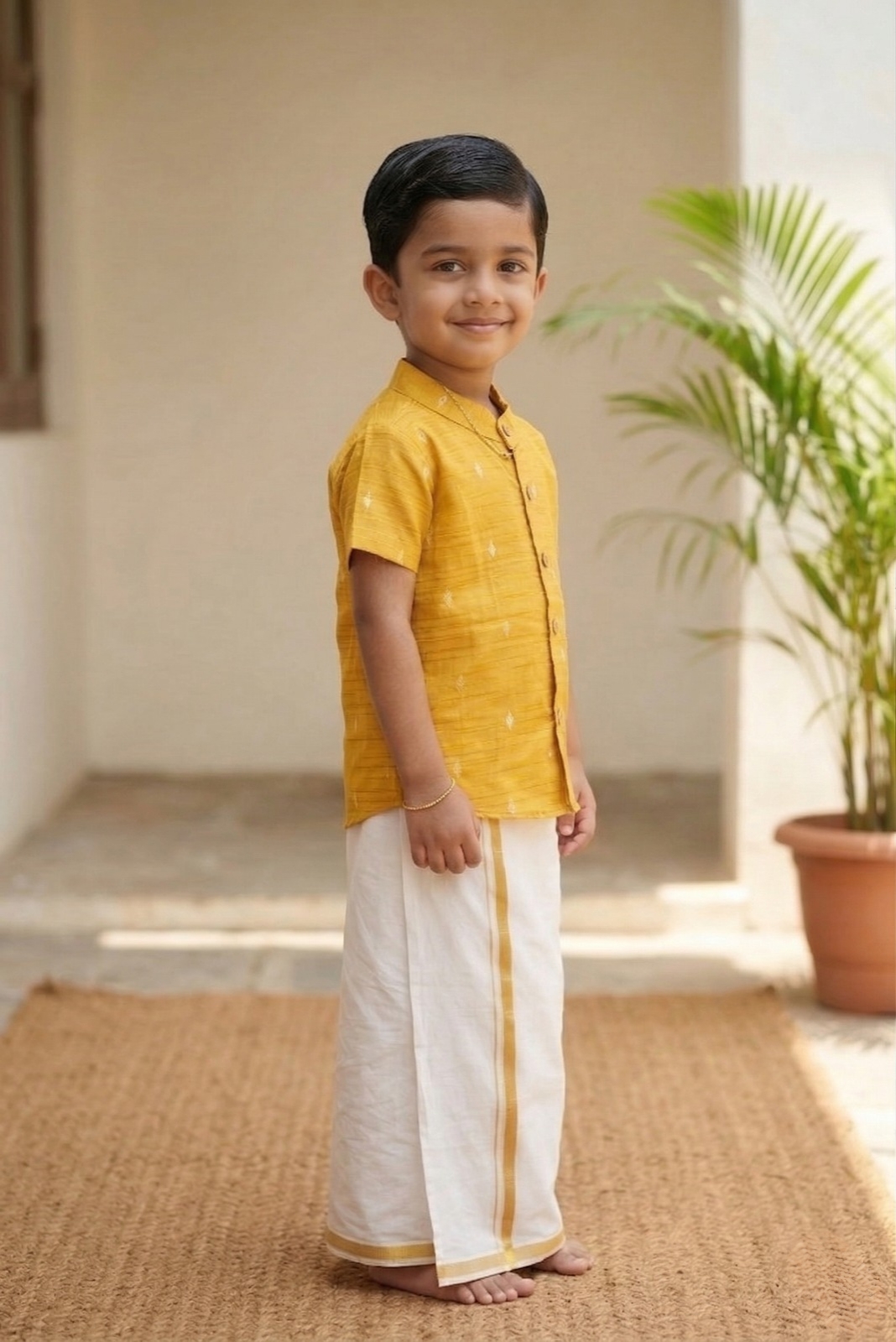 Mustard Yellow shirt for Boy Baby
