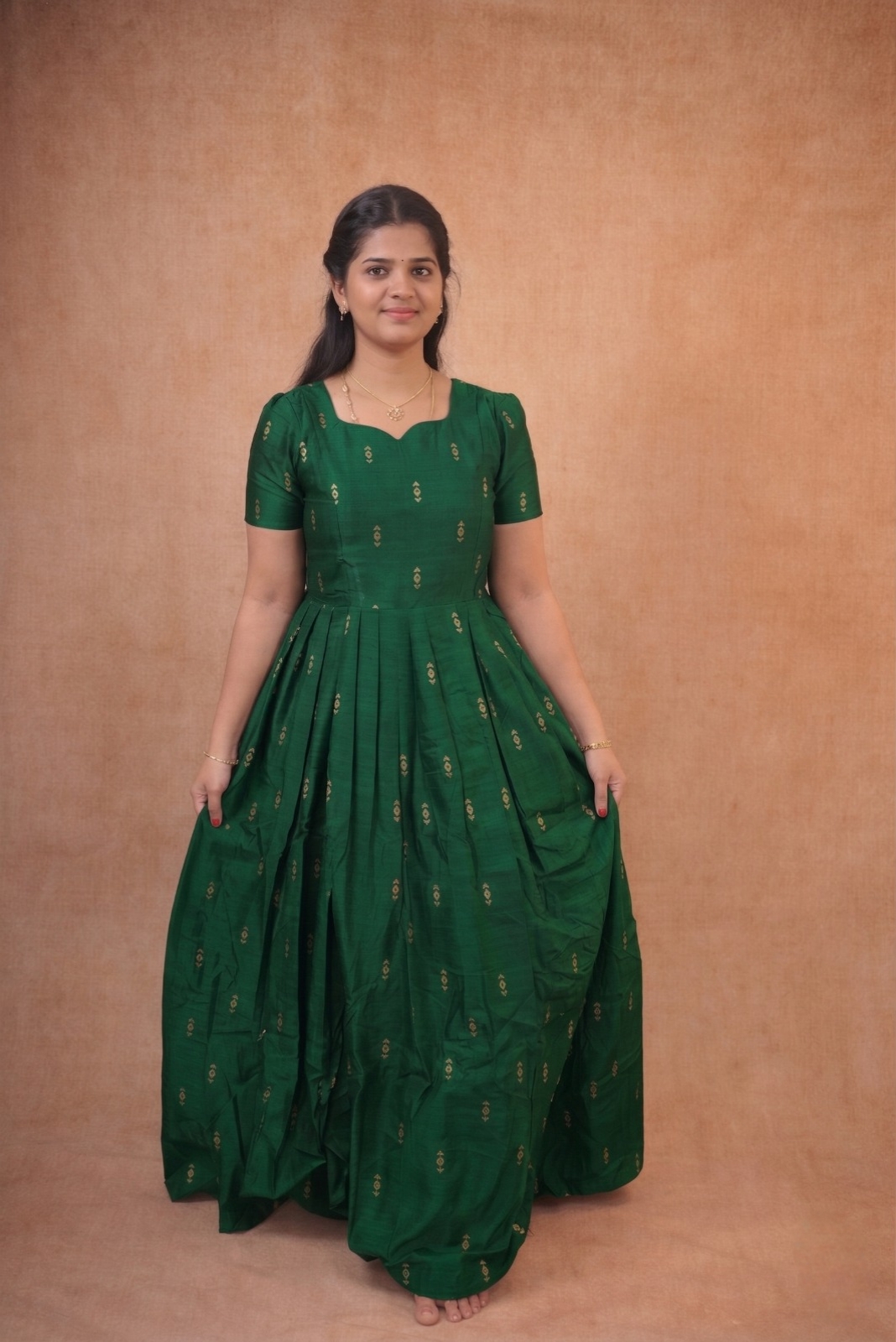 Bottle Green Frock