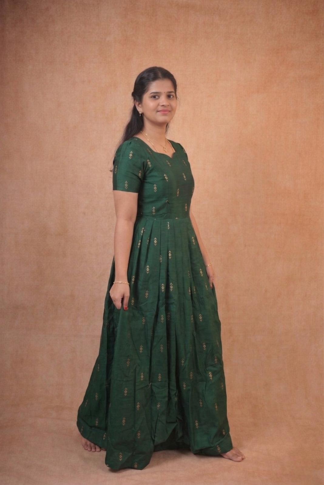 Bottle Green Frock