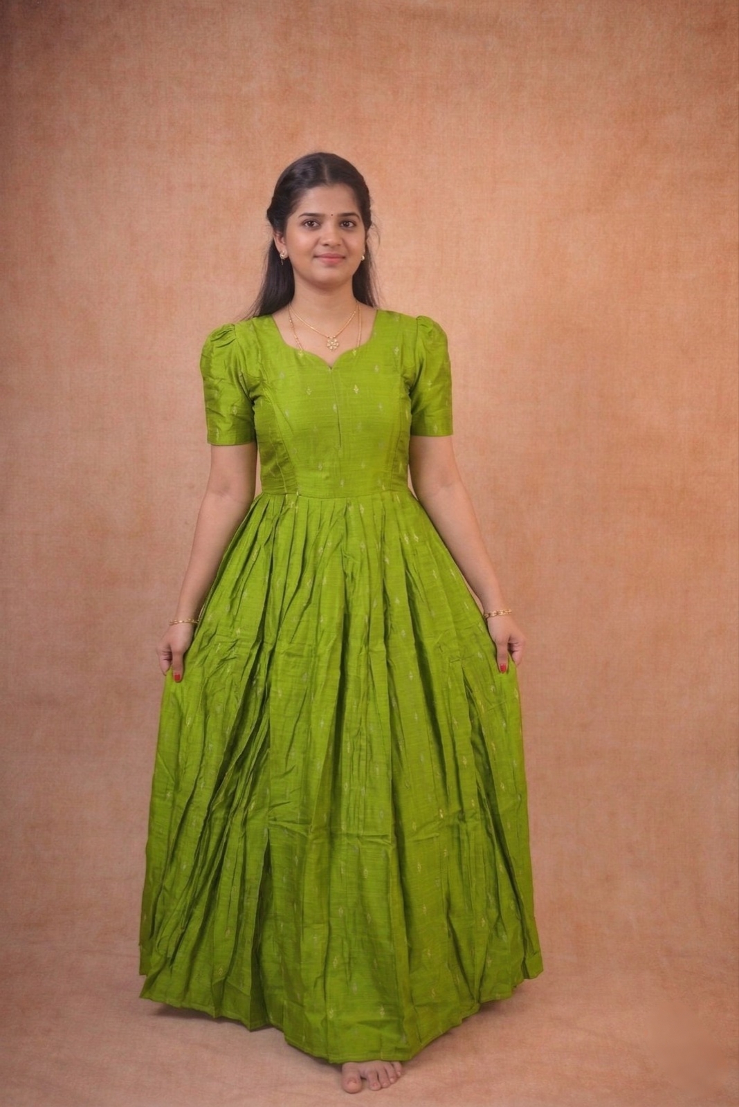 Parrot Green Frock