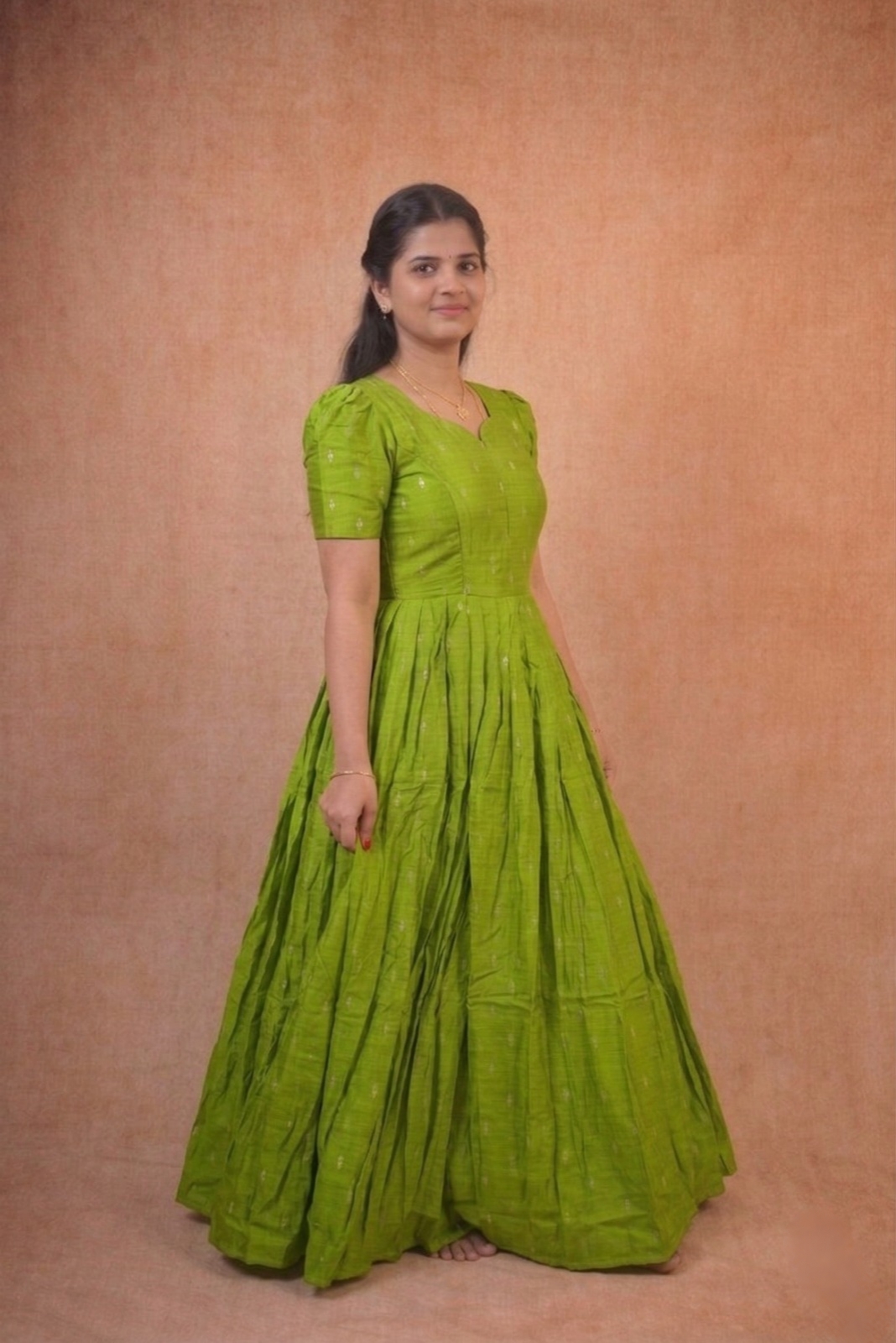 Parrot Green Frock