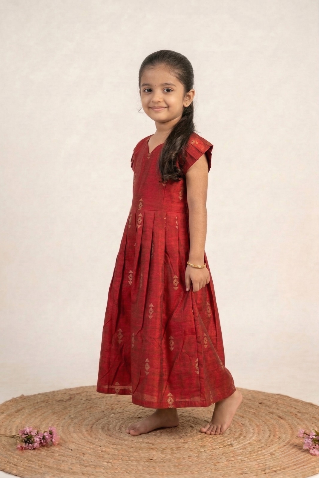 Red baby frock