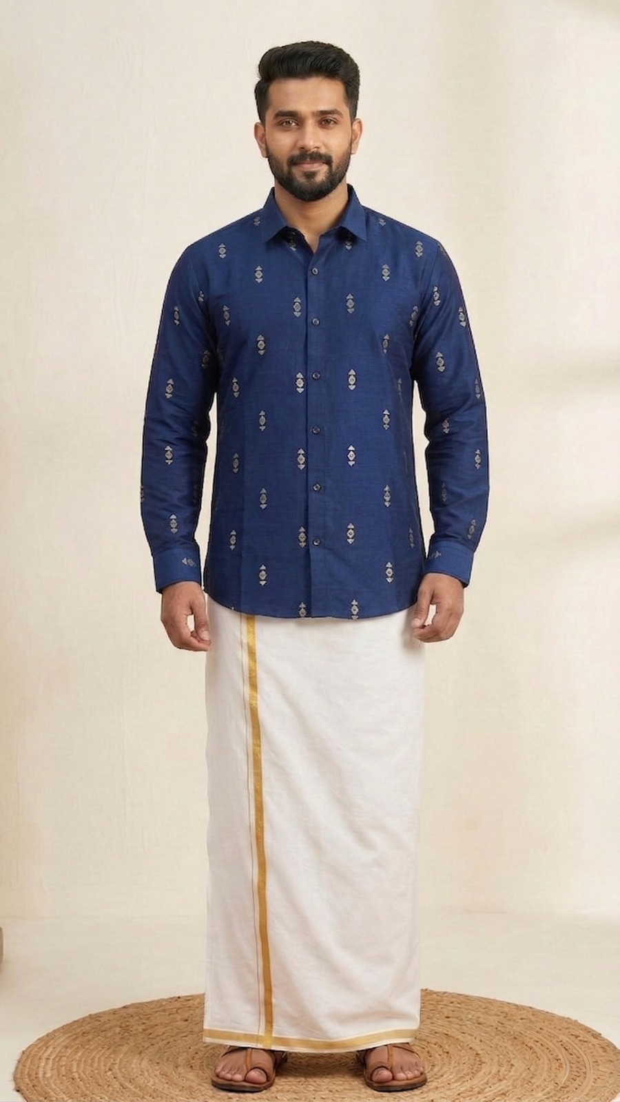 Navy Blue Shirt for Mens