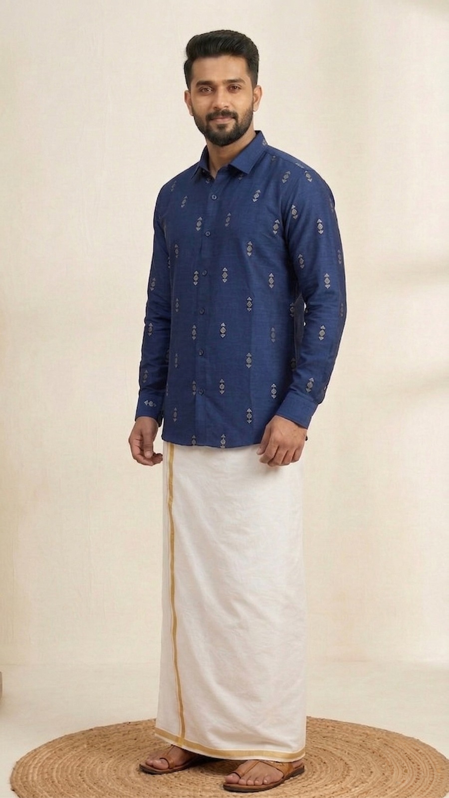 Navy Blue Shirt for Mens