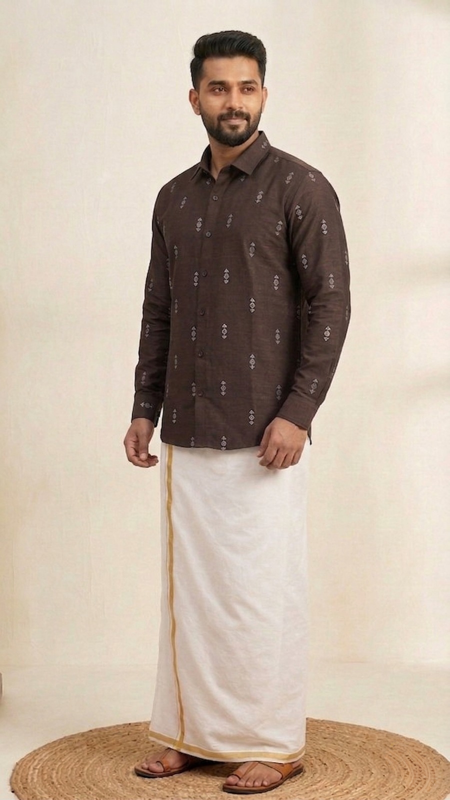 Coffee Brown Shirt for Mens