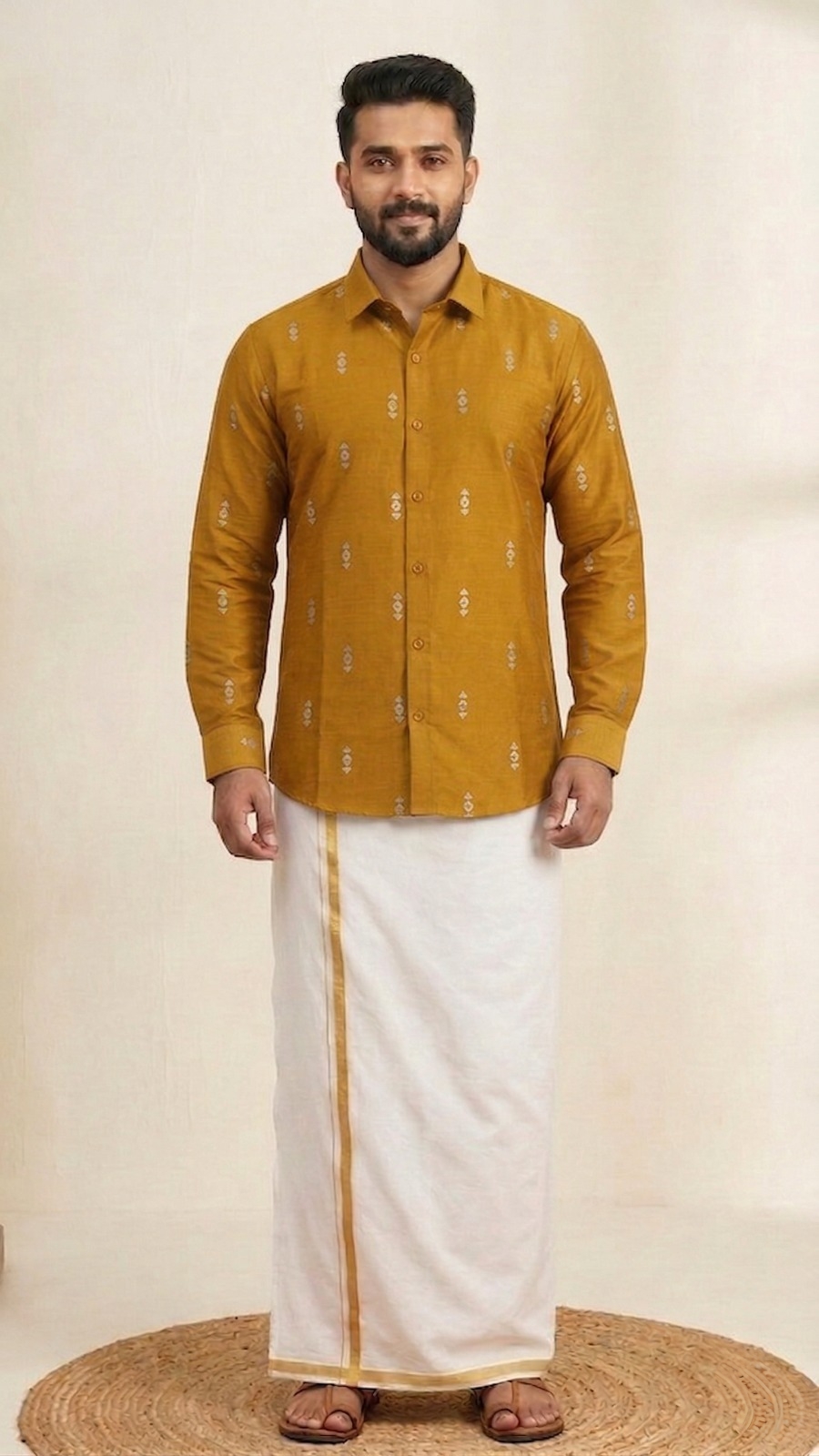 Mustard Yellow Shirt for Mens