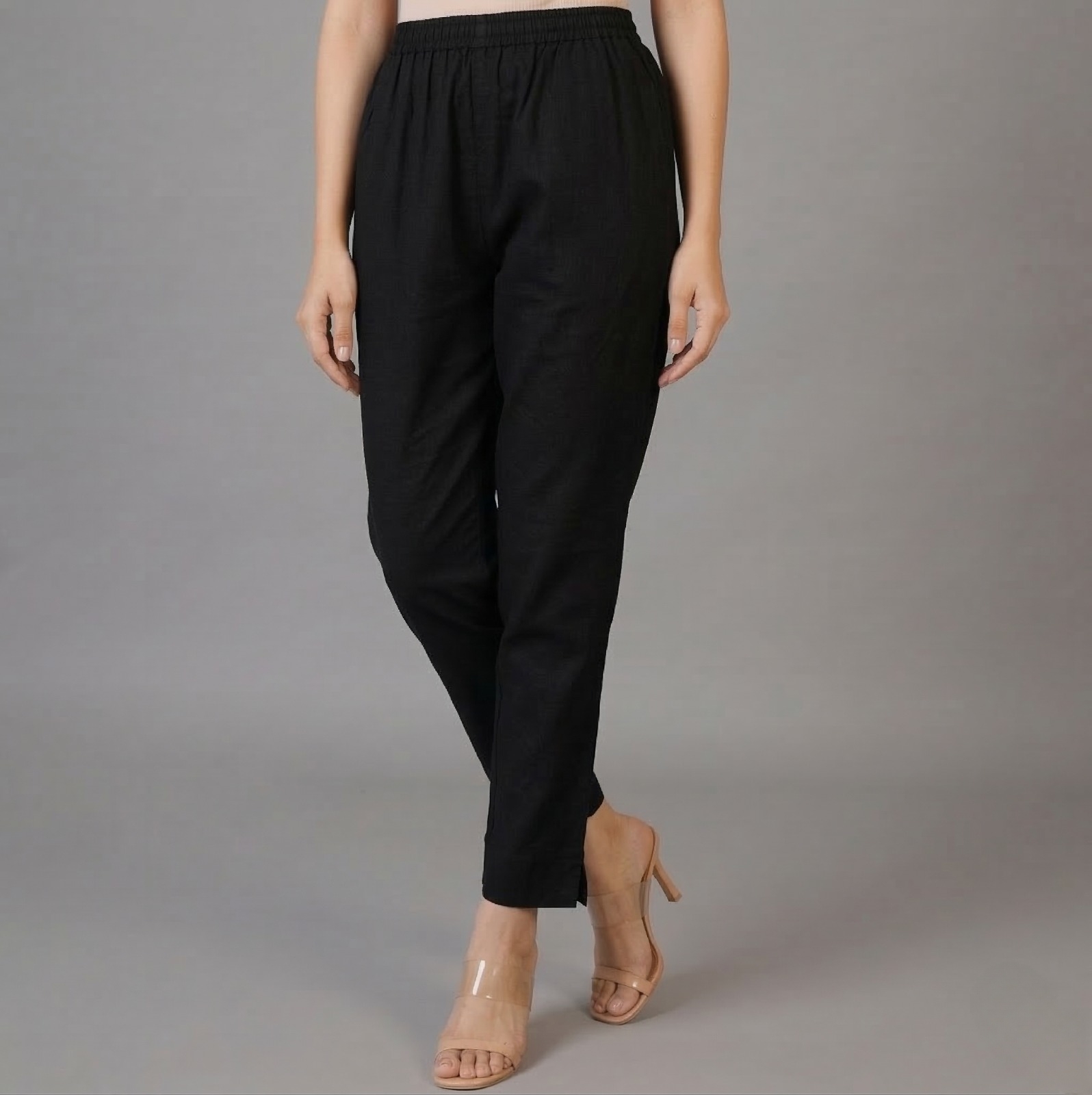 Black Cotton Pant