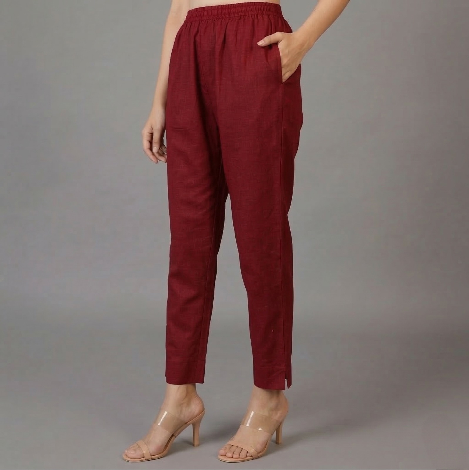 Brown Cotton Pant