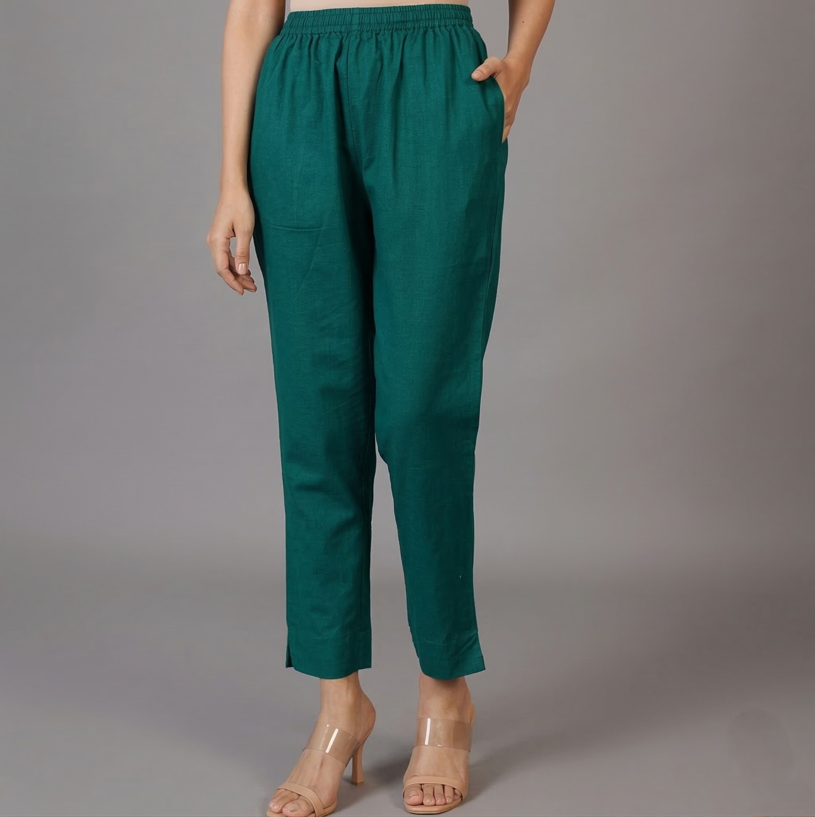 Green Cotton Pant