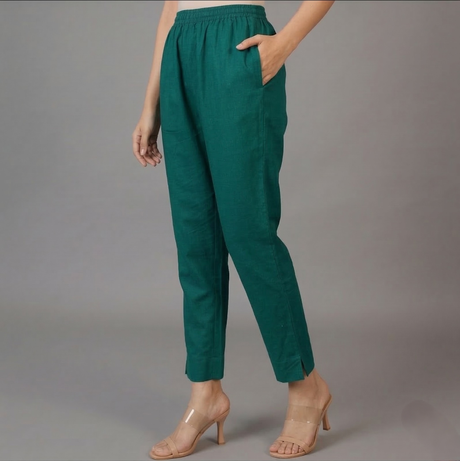 Green Cotton Pant