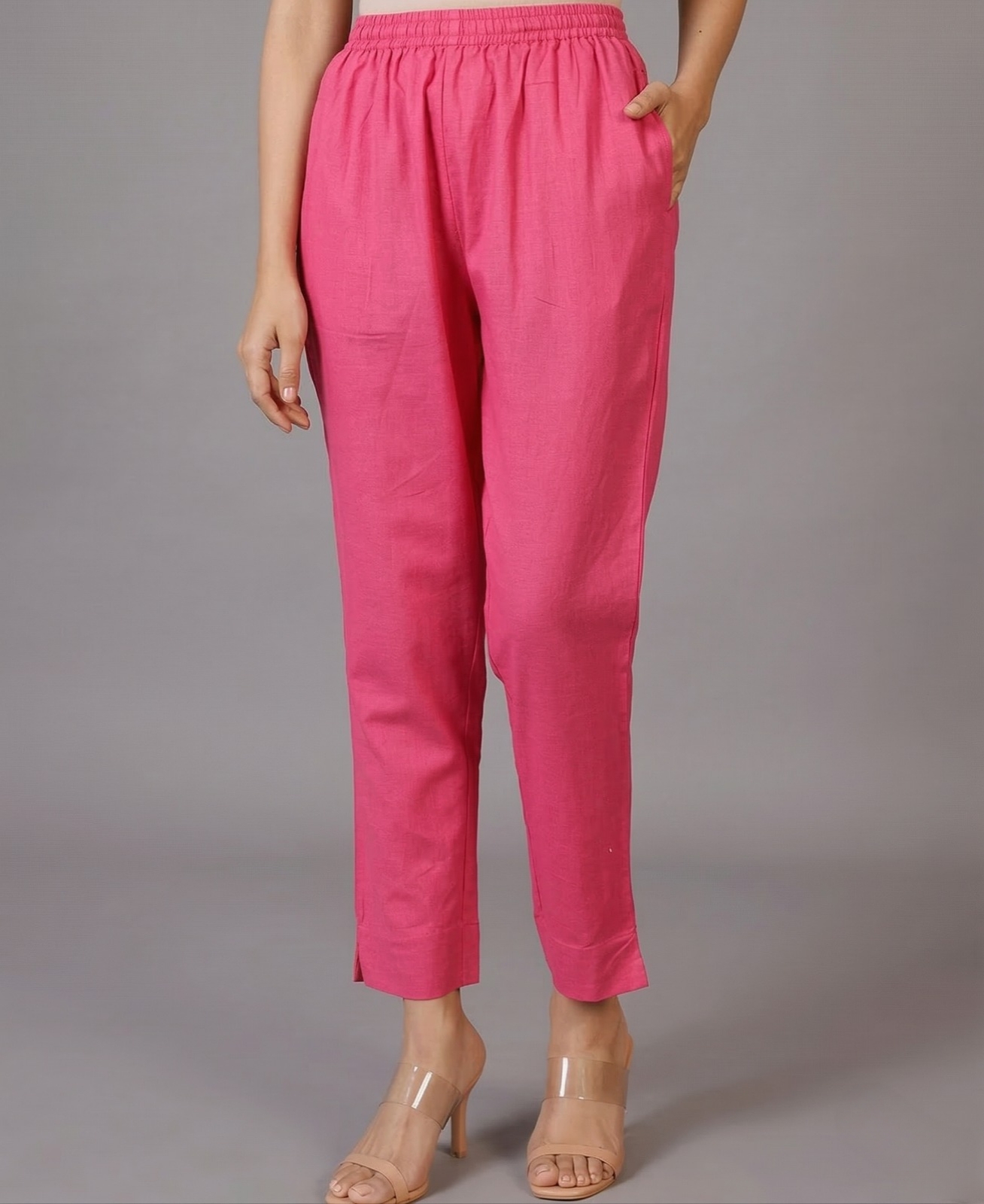 Pink Cotton Pant
