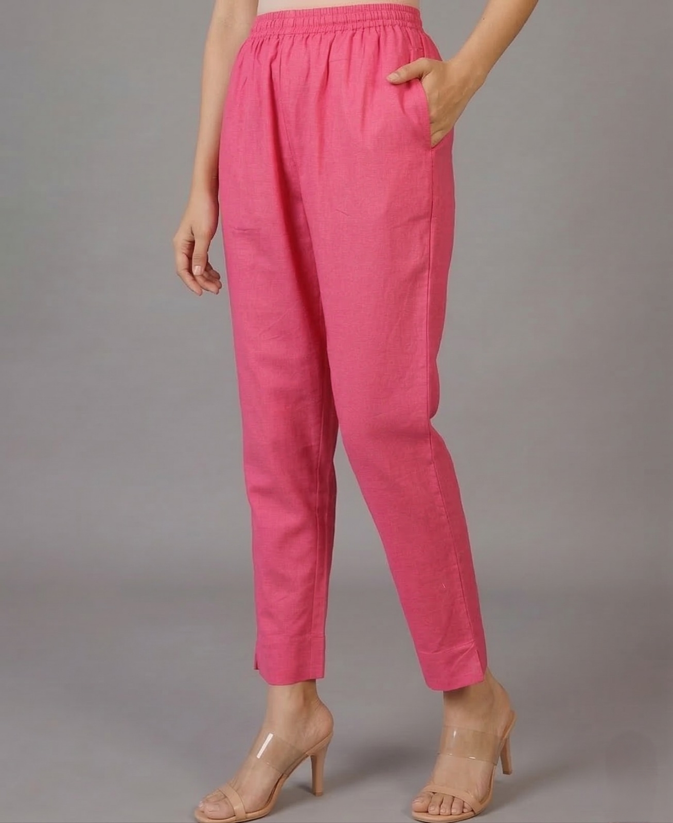 Pink Cotton Pant