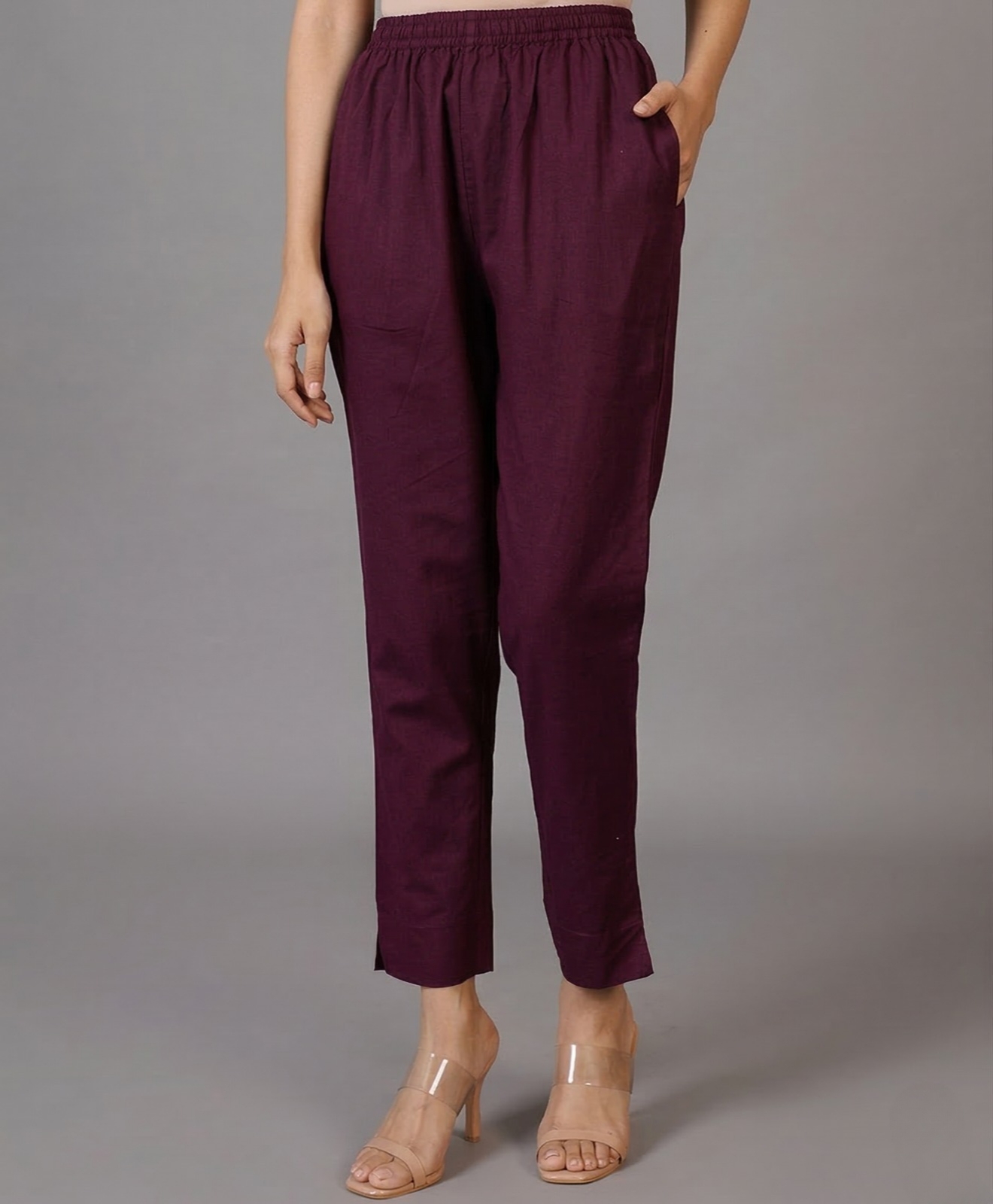 Purple Cotton Pant