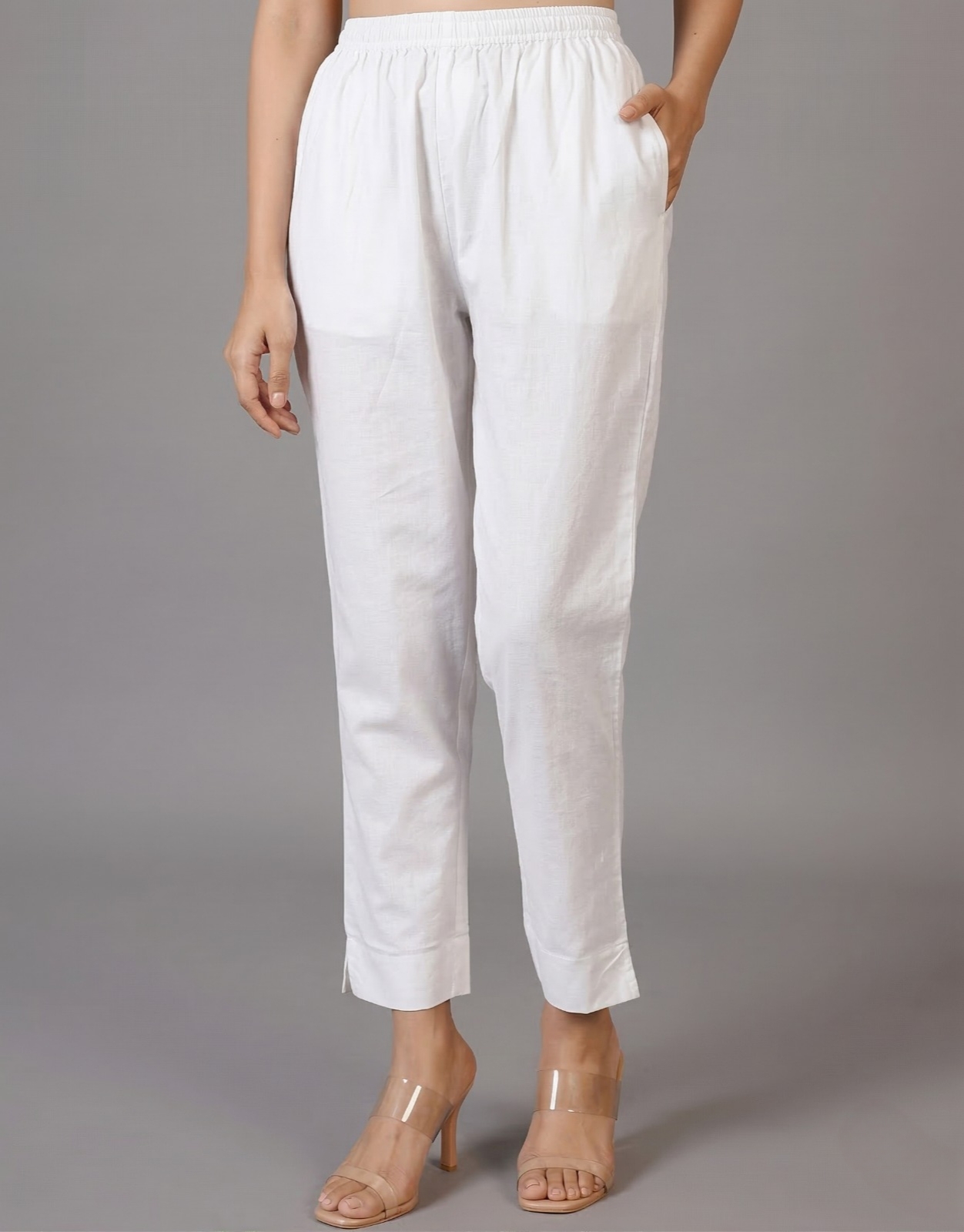 White Cotton Pant