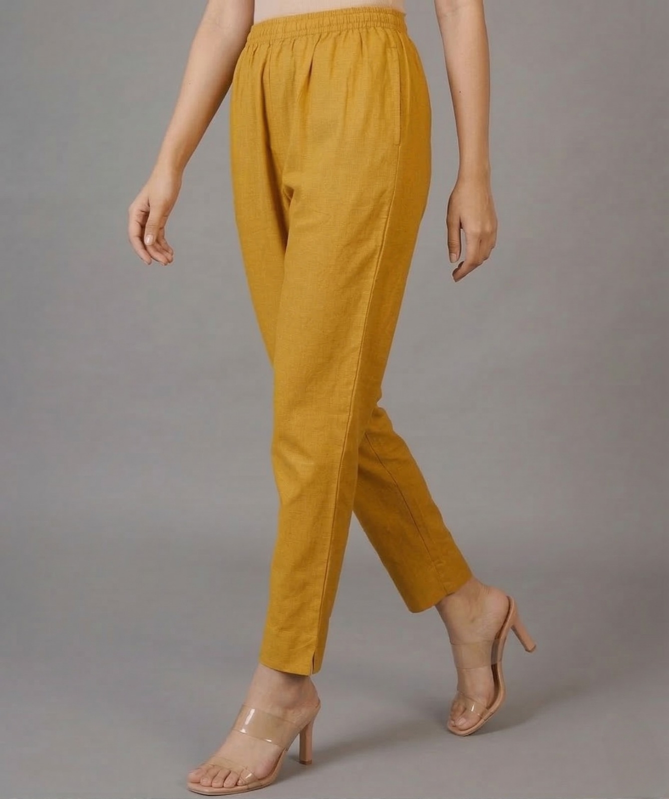 Yellow Cotton Pant